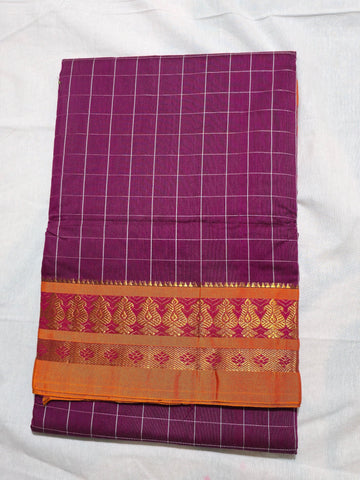 Handloom Cotton Silk Narayanpet Saree - Pink