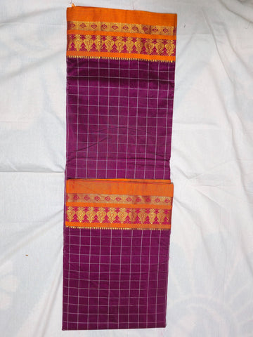 Handloom Cotton Silk Narayanpet Saree - Pink
